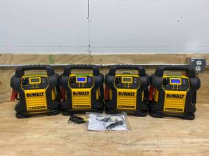 DEWALT Lot of 4-  1400 Peak Amp Jump Starter with Digital Compressors