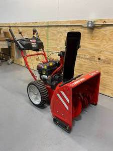 TROY-BILT Storm 26 in. 243 cc Two-Stage Gas Snow Blower with Airless Tires.  MSRP $1029.99