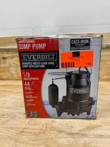 EVERBILT 13 HP Cast Iron Sump Pump