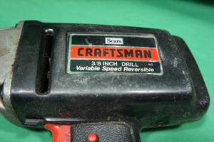 lot 87 image: Craftsman 38 Variable Speed Reversible Corded Drill