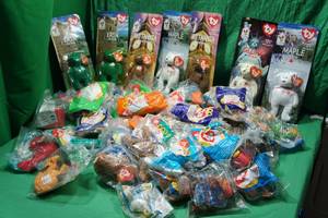 lot 45 image: Large Lot of Sealed McDonalds Beanie Baby Happy Meal Toys