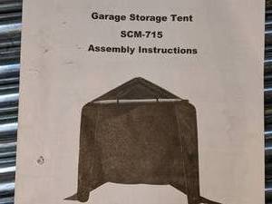 lot 73 image: Garage Storage Tent #SCM-715T