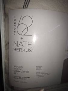 lot 107 image: Project 62 Nate Berkus Woven Stripe Comforter Set, King