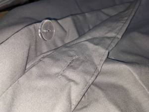 lot 180 image: New Gray Cotton Blend FullQueen Duvet Cover & Shams