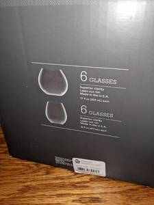 lot 294 image: Threshold Woodmere Stemless Wine Glass Sets