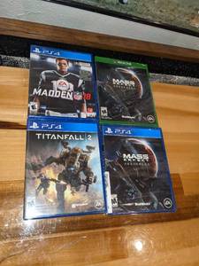 lot 134 image: PS4 and XBox One Games, New
