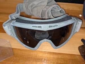 lot 402 image: Revision Military Black SunSafety Glasses w Case