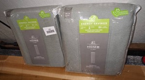 lot 218 image: 2 JC Penney Home Pembroke Grommet Panels 50 x 95