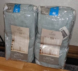 lot 198 image: JC Penney Home Bayview Grommet Panels 50 x 95