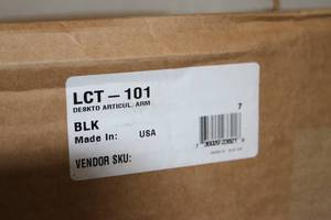 lot 8 image: New in Box Peerless Articulating - Swing-Out Computer  LCD Monitor Desktop Mount