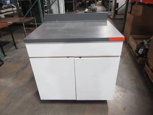 lot 54 image: TableBenchCabinet 36L x 30D x 36T