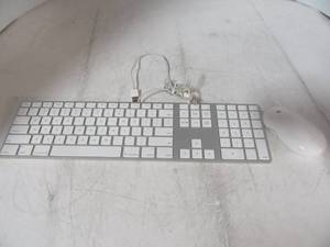 lot 79 image: Apple Ultra Thin Keyboard and mouse
