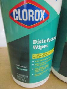 lot 102 image: Clorox Disinfecting Wipes