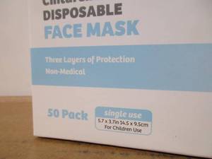 lot 69 image: Childrens Face Masks