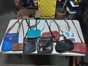 Lot Of Assorted Cross Body & Wallet Style Purses