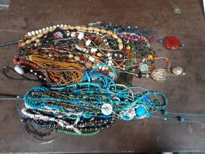 Large Lot Of Assorted Necklaces (Hooks Not Included)
