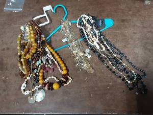 Large Lot Of Assorted Necklaces (Hooks Not Included)