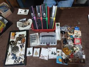 Large Lot Of Jewelry, Findings, Charms & Collectibles