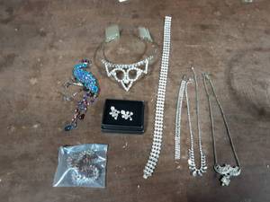 Rhinestone Jewelry, Brooches & Tiara