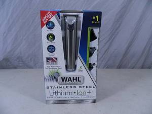 lot 8 image: New Wahl Stainless Steel Lithium Ion Multi Use Shaver