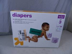 lot 89 image: New Large Box of Diapers