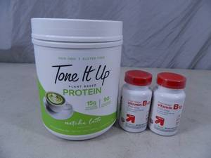 lot 97 image: New Protein Powder and Timed Release B12 Supplements