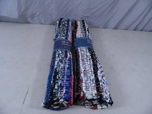 lot 105 image: 2 New Multi Color Rugs