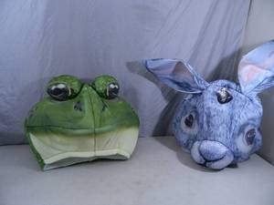 lot 164 image: 2 New Giant Animal Head Masks