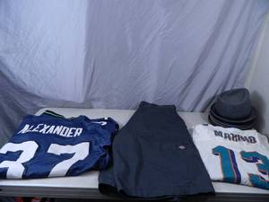 lot 180 image: Jerseys, Hats, and More