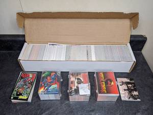 lot 126 image: Large Lot of Mostly Comic Book Trading Cards