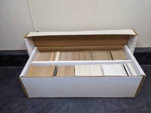 lot 130 image: Box Filled with Baseball Cards