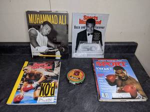 lot 162 image: Assorted Boxing Memorabilia Ali, Tyson, Holyfield & Others