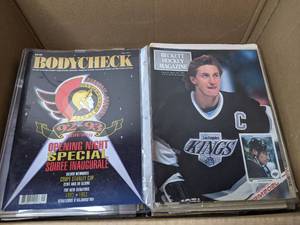 lot 166 image: Box of Vintage Hockey Magazines