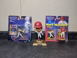 lot 79 image: Mark McGwire Starting Lineup Sealed Figures plus McGwire 70 Home Run 1996 Bobblehead