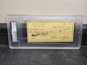 lot 10 image: Harmon Killebrew PSADNA Certified Signed Check