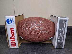 lot 12 image: Percy Harvin Autographed Football Florida Gators Champions