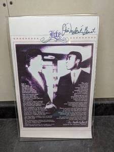 lot 34 image: Autographed Mudcat Grant Poster
