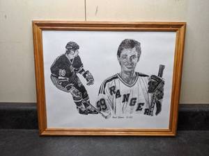 lot 37 image: Frank Nareau 1997 Wayne Gretzky Framed Print