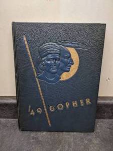 lot 54 image: The Gopher - 1949 University of Minnesota Yearbook Bud Grant