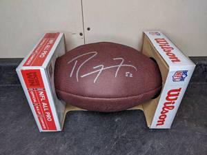 lot 2 image: Ray Lewis Autographed Football Baltimore Ravens