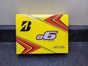 lot 174 image: Box of Brand New Bridgestone E6 Golf Balls