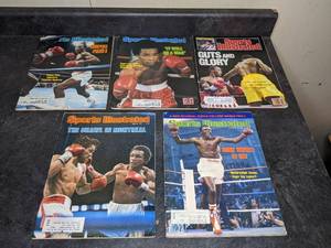 lot 182 image: Lot of Five Sugar Ray Leonard Sports Illustrated Magazines