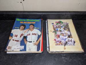 lot 191 image: Lot of Baseball Magazines - Mostly Vintage