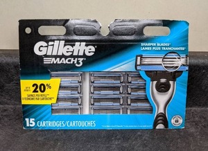 lot 203 image: Brand New Gillette Mach 3 Razor Cartridges NIB