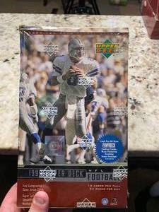 lot 238 image: New 1999 NFL Upper Deck Football Box of Card Packs
