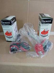 lot 74 image: 3in flush valve kit by everblit - open box set of 2