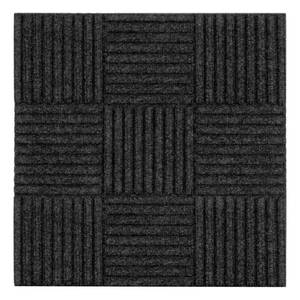 lot 54 image: Self-Stick Mat Charcoal 18 in. x 18 in. Floor Mat Carpet Tiles (18 sq. ft.) (8-Pack) by TrafficMaster- not used