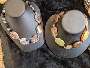 lot 195 image: Stone Necklaces - Unique