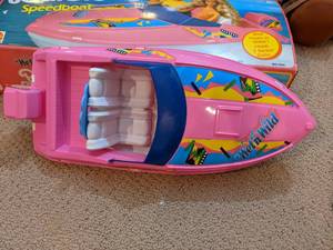 lot 64 image: Vintage Barbie Speedboat