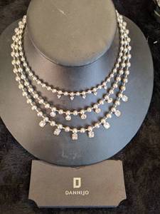 lot 307 image: Beautiful Necklace with Rhinestones by Dannijo - Stunning Piece